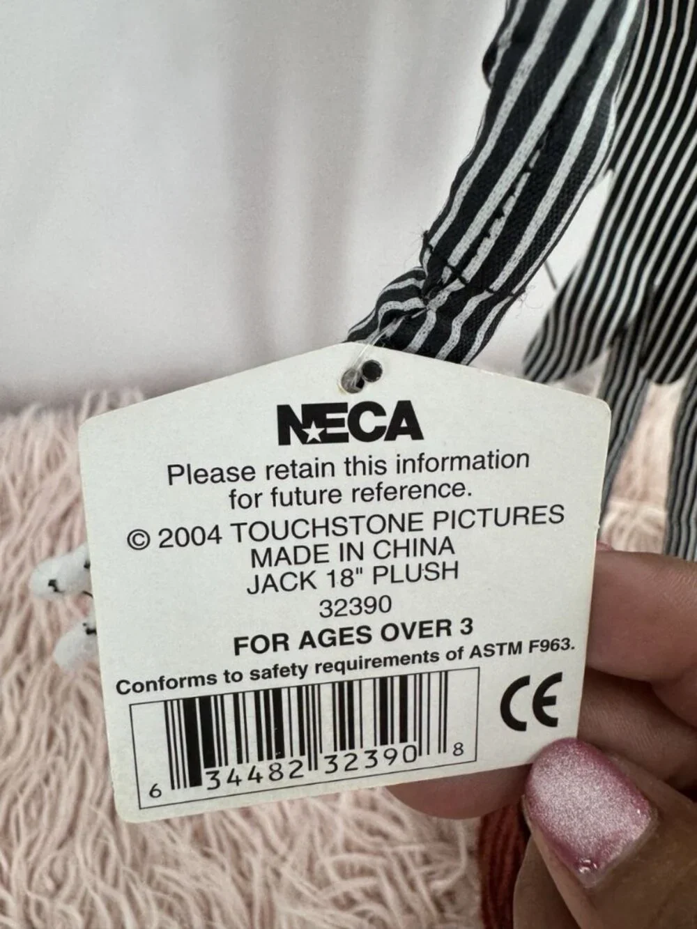 RARE 2004 NECA Jack Skellington and Sally Plush dolls Nightmare Before Christmas